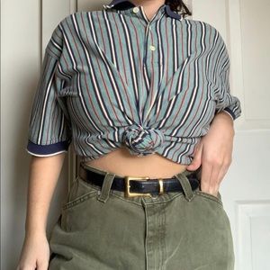 Stripped collared shirt